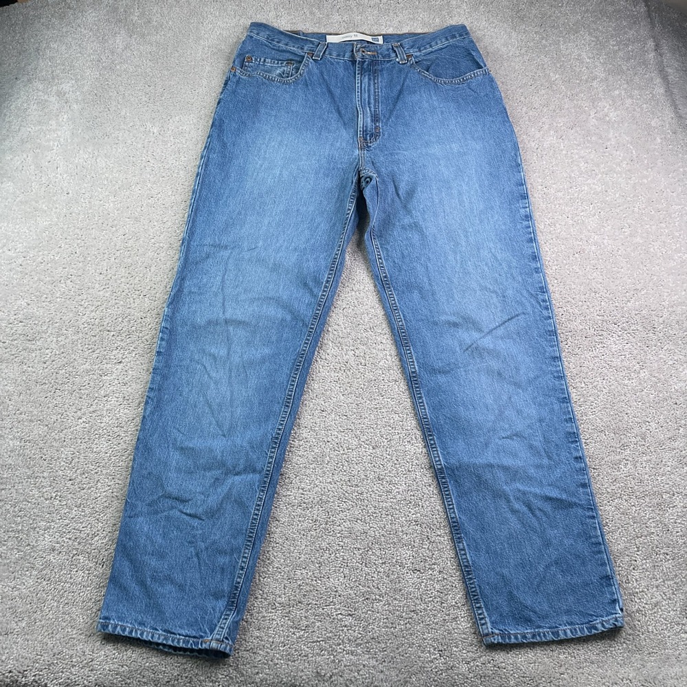 Vintage Gap Jeans Mens 34x31 Blue Easy Fit Loose Taper Denim Skater Baggy Y2K